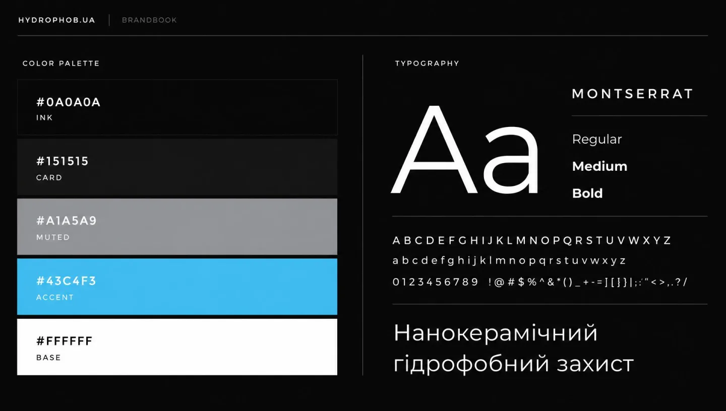Hydrophob.ua — сайт-каталог — скріншот 2