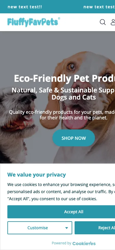 Pet store on wooCommerce — скріншот 2
